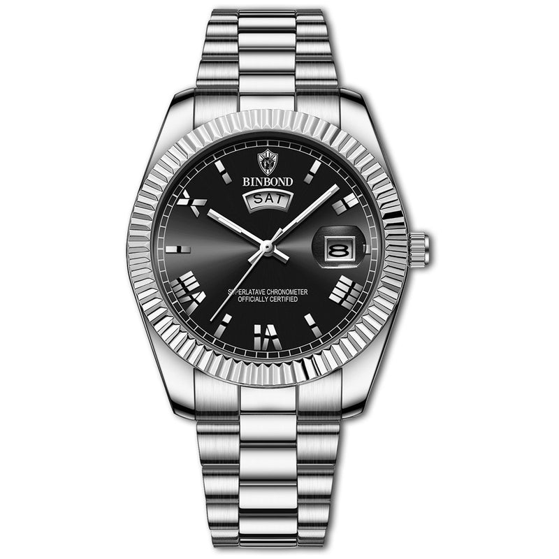 roman numeral quartz watch, view 7 - MRSLM