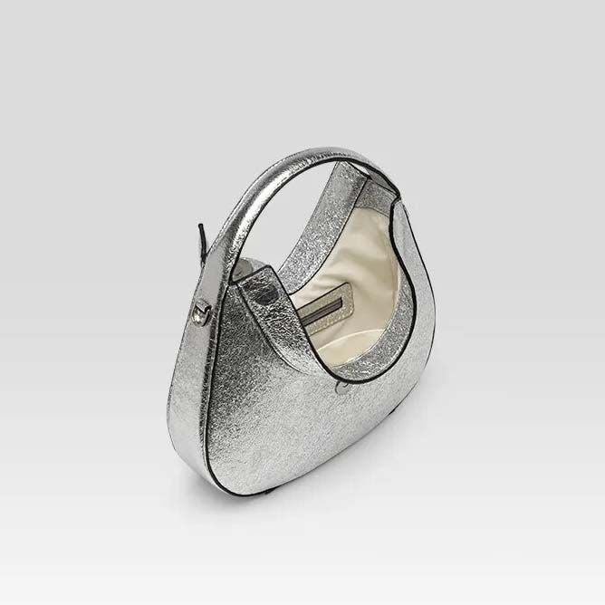 cat-themed half-moon handbag, view 9 - MRSLM