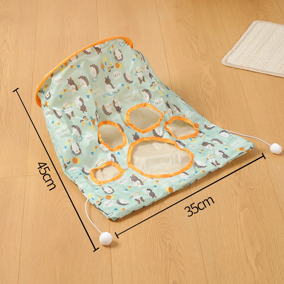 Teasing Cat Sticks & Tunnel - Interactive Cat Toys to Relieve Boredom