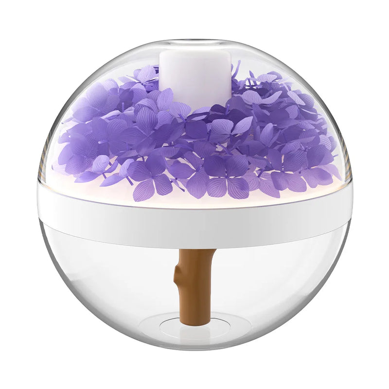 portable wireless humidifier with eternal flower lamp, view 4 - MRSLM
