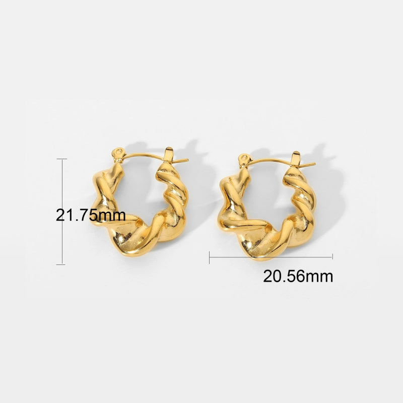 Croissant hoop earrings, view 7 - MRSLM