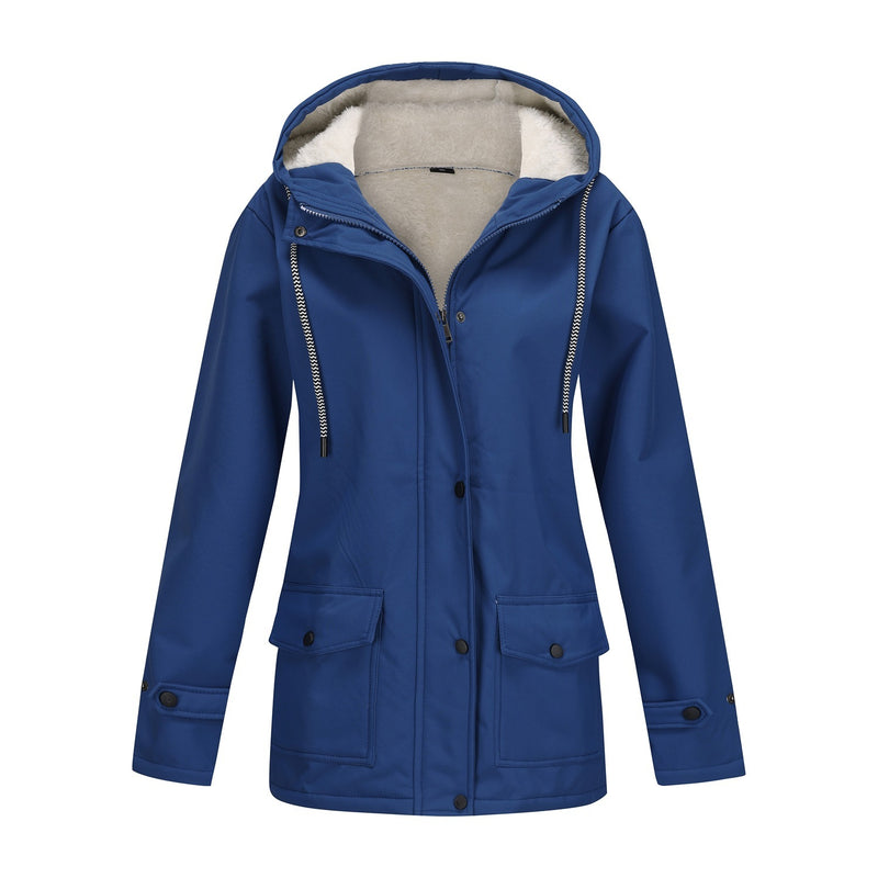 women's fleece-lined waterproof anorak jacket, view 13 - MRSLM