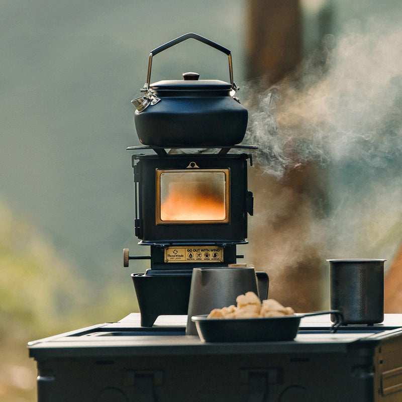 retro oil lamp stove, view 4 - MRSLM