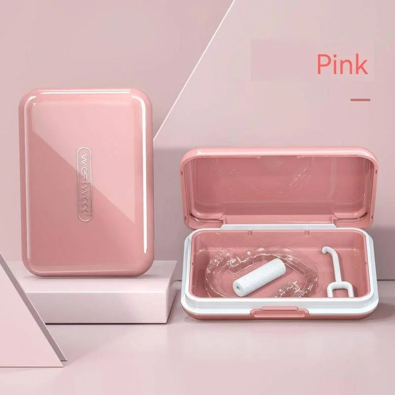 denture bath container, view 2 - MRSLM
