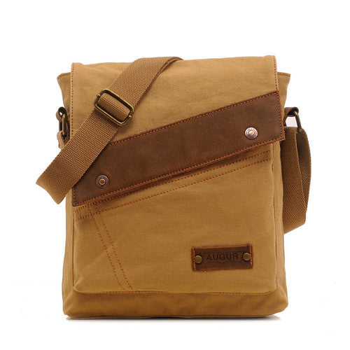 retro canvas vertical crossbody bag, view 5 - MRSLM
