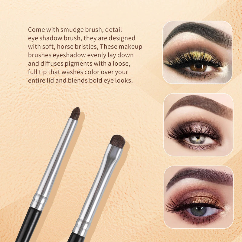 super thin eyeshadow and eyeliner makeup brush set, view 4 - MRSLM