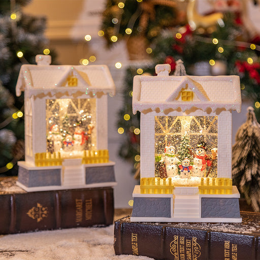 Christmas music box house night lamp - MRSLM