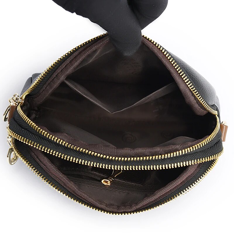leather crossbody bag, view 12 - MRSLM