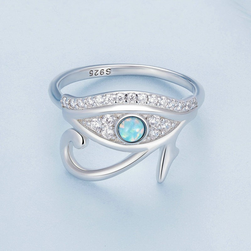 S925 silver eye ring, view 5 - MRSLM