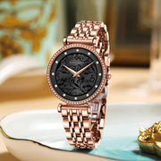 women's 3D dial stainless steel quartz watch, view 7 - MRSLM
