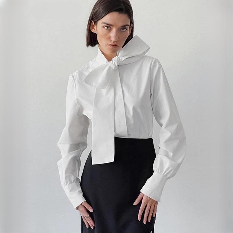 lace bow blouse - MRSLM