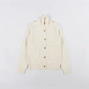 Women's wool cashmere blend cardigan, view 3 - MRSLM