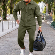 men's slim fit coat and pants set, view 9 - MRSLM