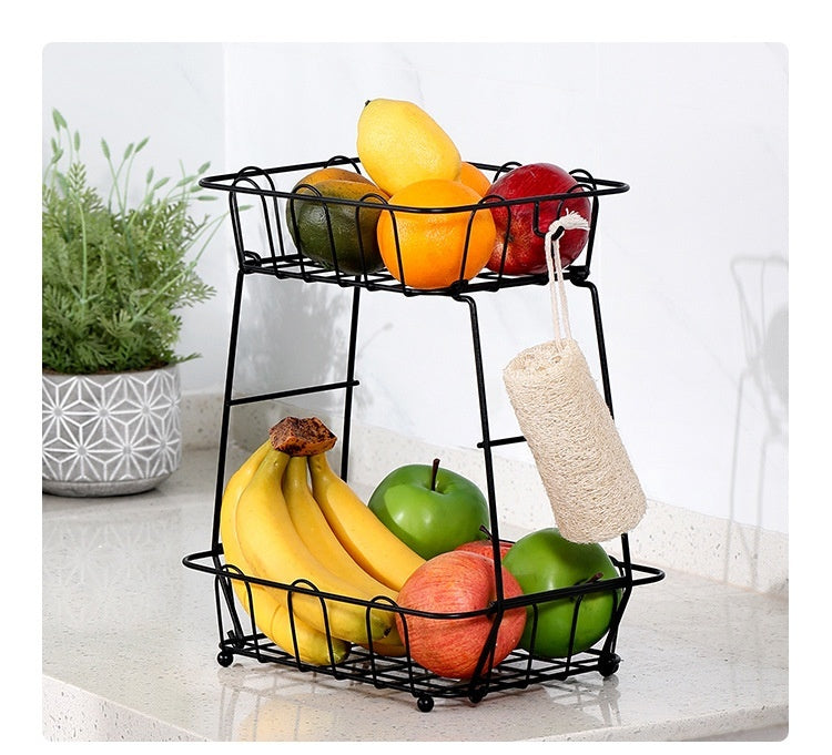iron snack fruit storage basket, view 7 - MRSLM