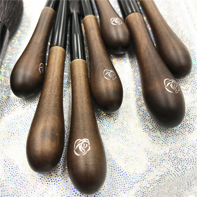 goat hair 10-piece makeup brush set, view 3 - MRSLM