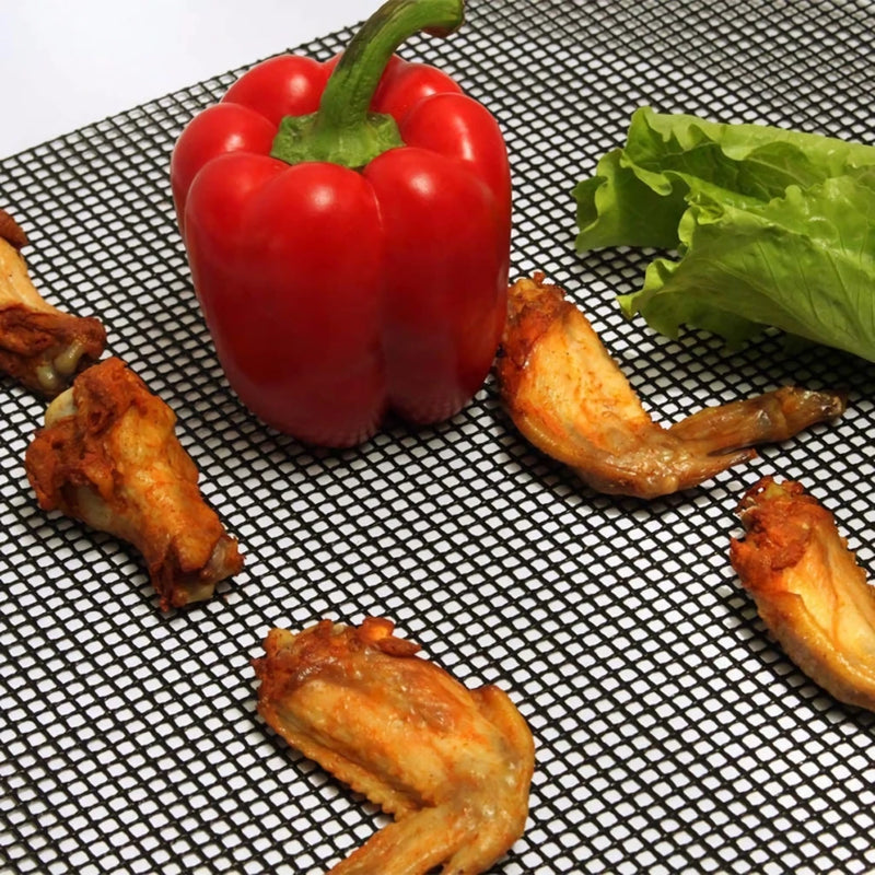 reusable non-stick BBQ grilling mesh mats, view 11 - MRSLM