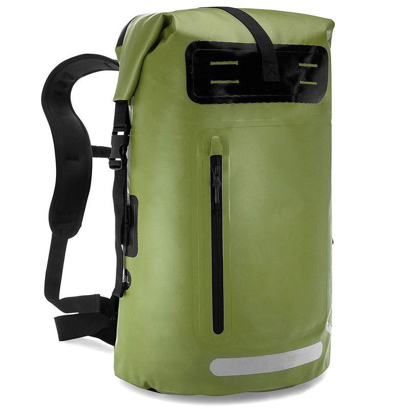 waterproof roll-top dry bag backpack, view 4 - MRSLM