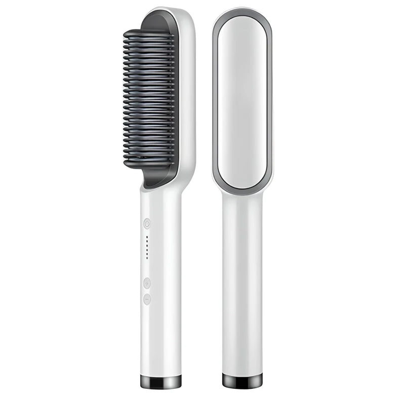 2-in-1 ionic hair straightening brush and curling iron, view 3 - MRSLM