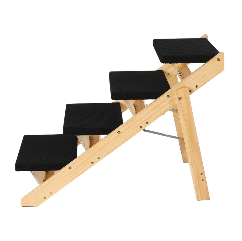 wooden pet stairs and ramp, view 3 - MRSLM