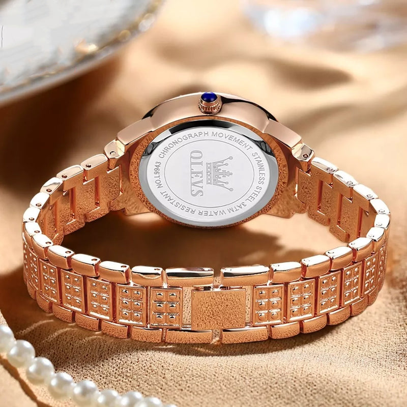 women's stainless steel quartz watch, view 6 - MRSLM