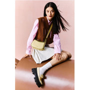 Small vintage leather hobo bag, view 8 - MRSLM