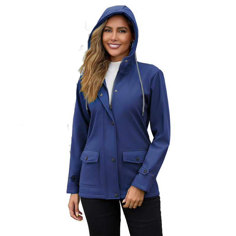 women's fleece-lined waterproof anorak jacket, view 6 - MRSLM