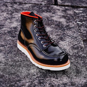 handmade Goodyear black ankle boots, view 7 - MRSLM