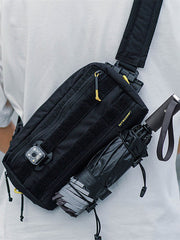 Men's tactical crossbody messenger bag, view 3 - MRSLM