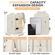 expandable travel laptop backpack, view 10 - MRSLM