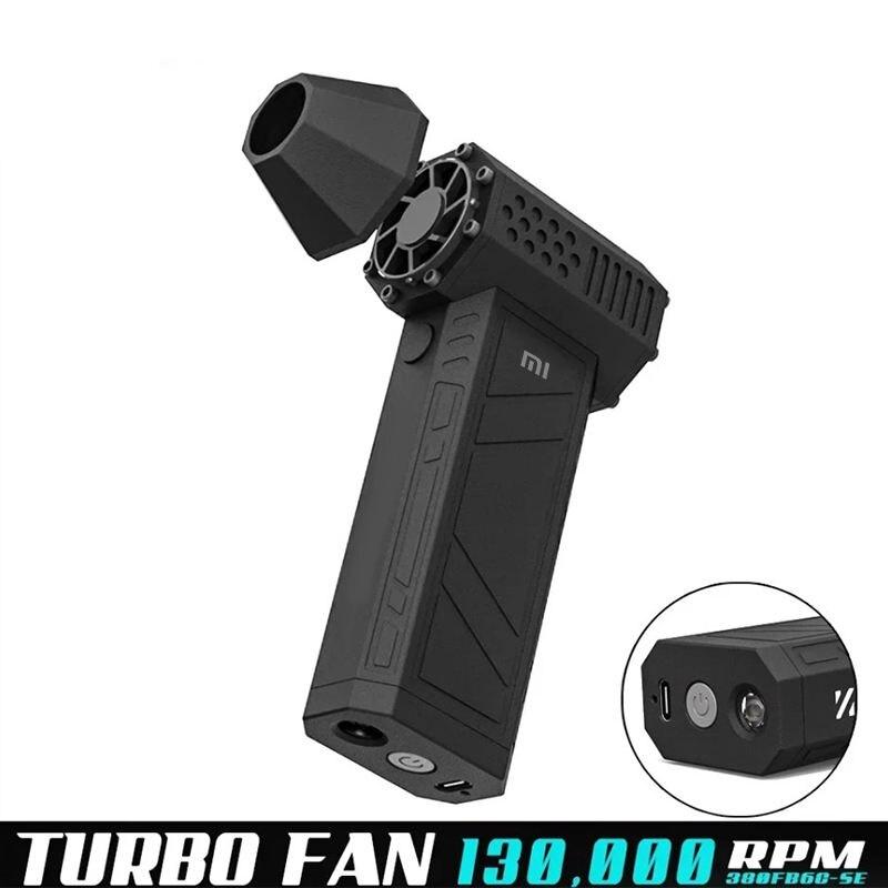handheld turbo fan with led light, view 2 - MRSLM