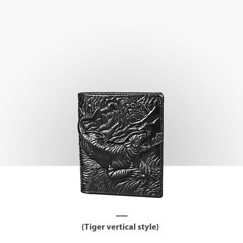 embossed leather wallet, view 13 - MRSLM