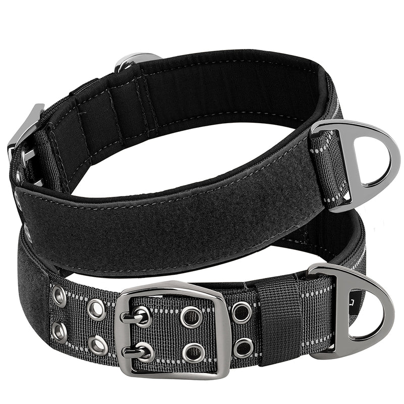 adjustable tactical nylon dog collar, view 2 - MRSLM