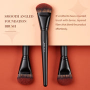 vegan angled foundation brush, view 5 - MRSLM
