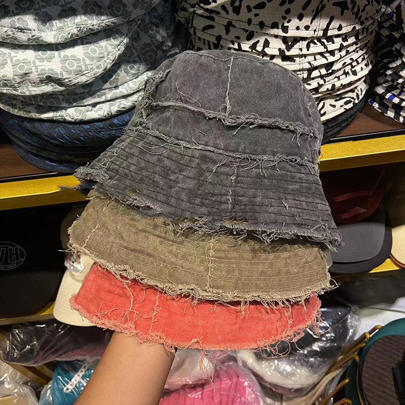washed cotton bucket hat for women - MRSLM