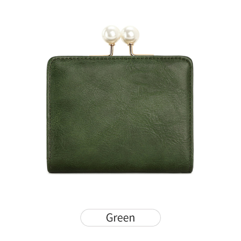 compact retro pearl wallet, view 3 - MRSLM
