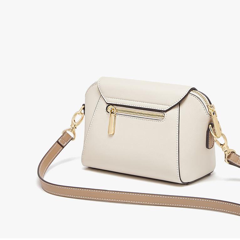 Small square leather crossbody bag, view 8 - MRSLM