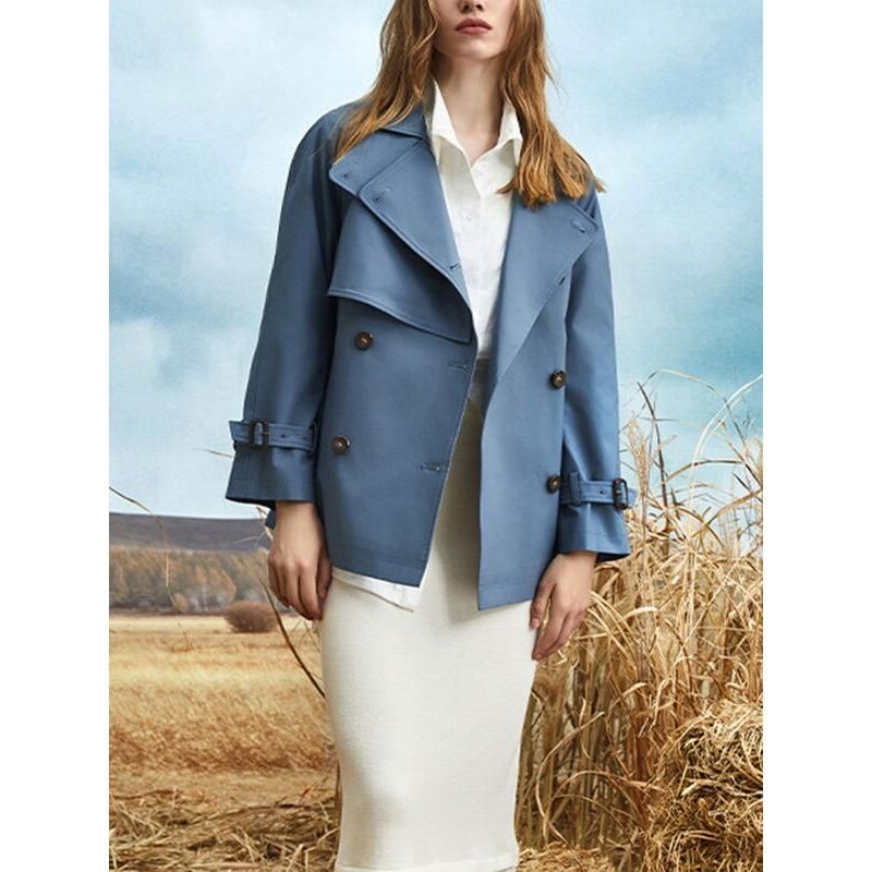lace-up trench coat, view 2 - MRSLM
