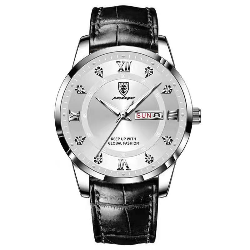 dual calendar men's watch, view 8 - MRSLM