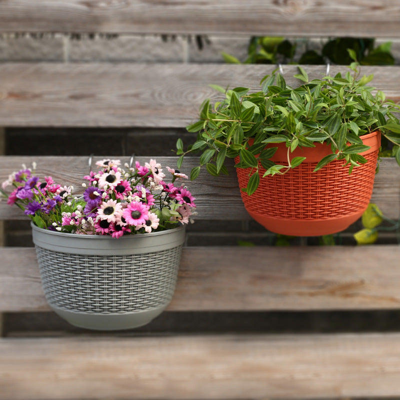 modern hanging flower basket set, view 9 - MRSLM