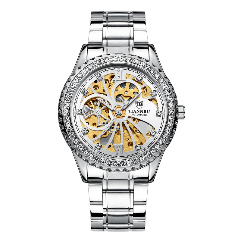 men's diamond automatic watch, view 3 - MRSLM