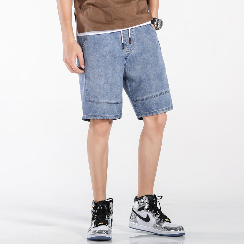 Summer Denim Cargo Pants Shorts Loose Plus Size