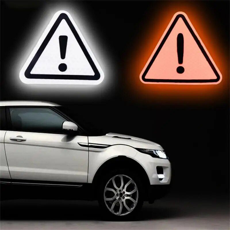 reflective safety triangle decal, view 12 - MRSLM