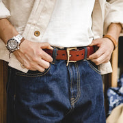 men's cowhide leather belt - MRSLM