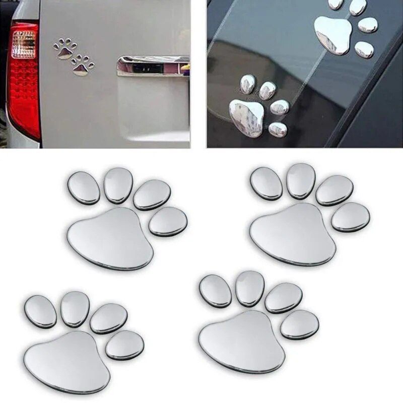 3D paw print car stickers, view 6 - MRSLM
