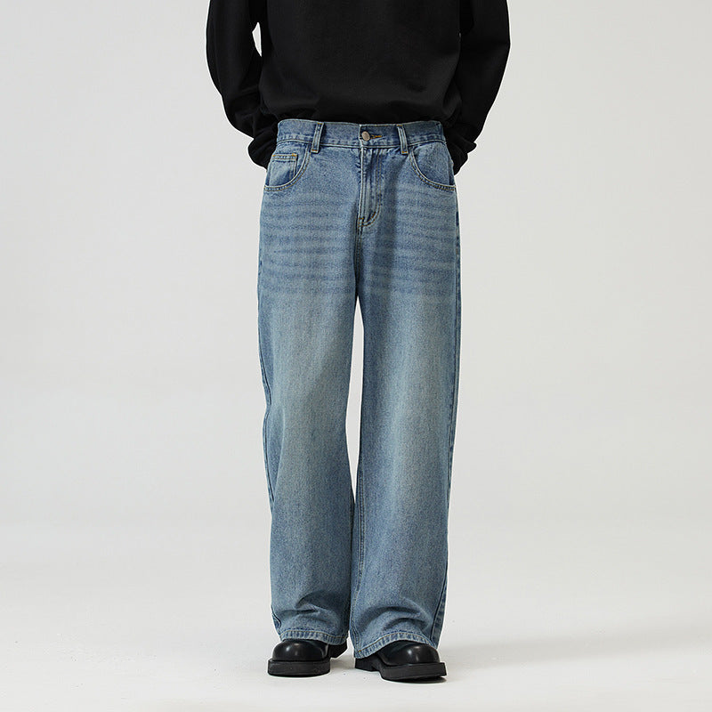 washed vintage wide-leg pants - MRSLM