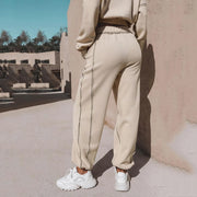 sweatshirt and elastic waist pant set, view 6 - MRSLM