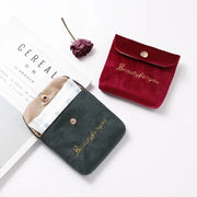 Velvet mini cosmetic and storage bag, view 9 - MRSLM