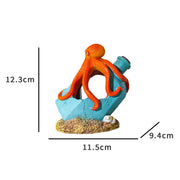 aquarium octopus bottle ornament, view 9 - MRSLM