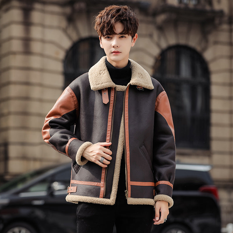men's fleece-lined casual coat, view 5 - MRSLM