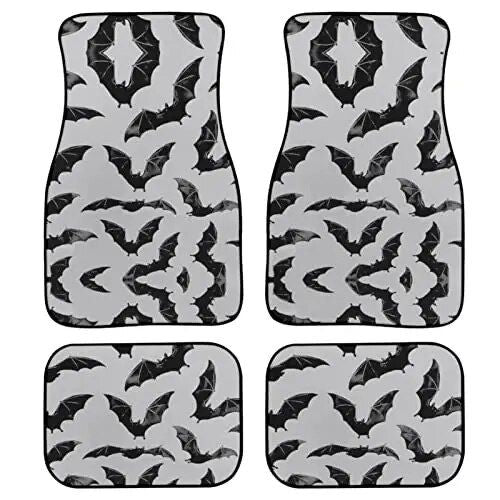 Red rose printed all-weather car floor mats, view 5 - MRSLM